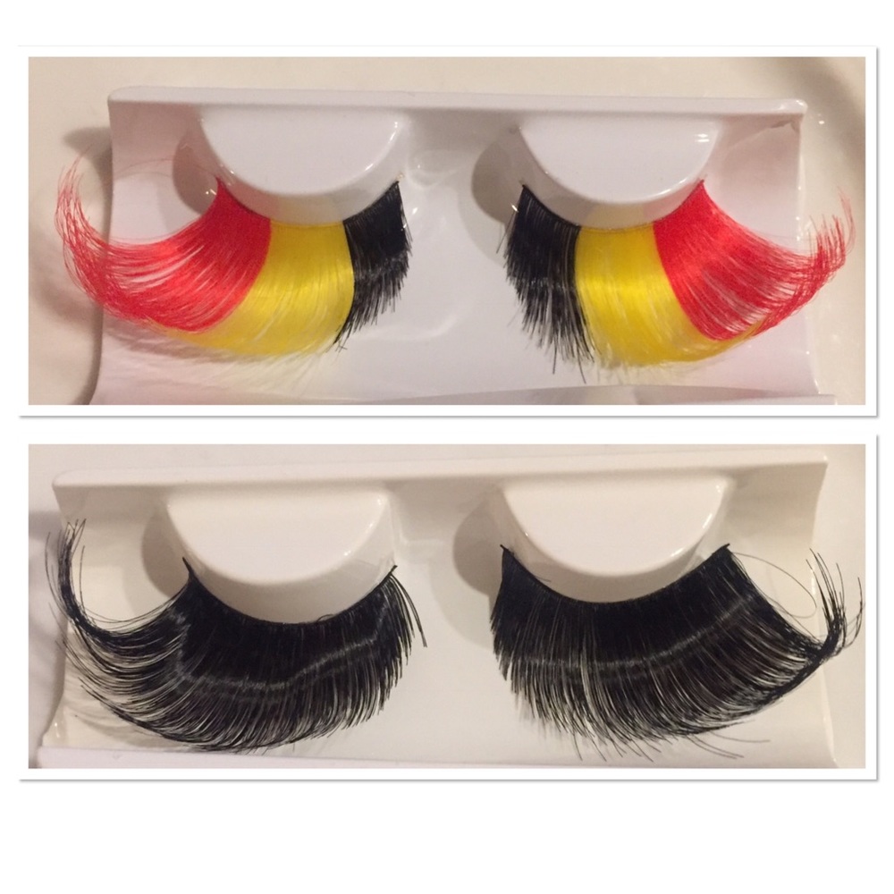 ⭐️ 1 Pair Of Beautifully luscious long curl lashes in multi color or black